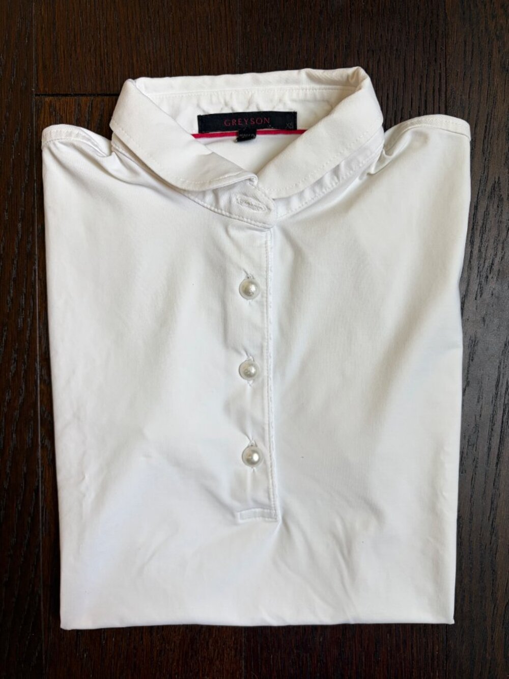 Greyson Short Sleeve Polo Stretch Performance Shirt (White) - Extra Small